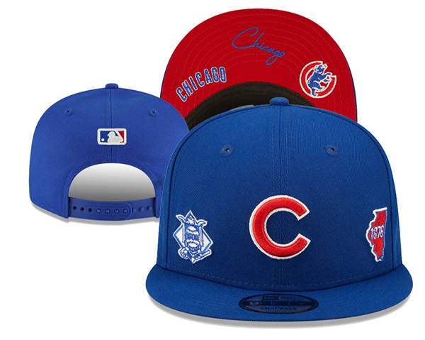 Embroidered Chicago Cubs Royal 1876 Anniversary Snapback Hat YD250303
