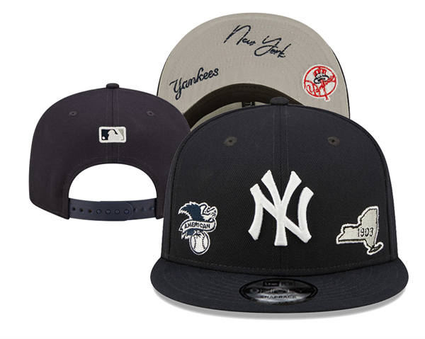 Embroidered New York Yankees 1903 Anniversary Snapback Hat YD250303
