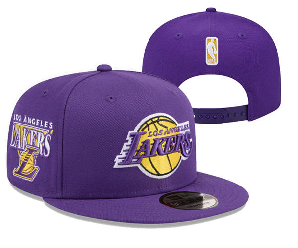 NBA Los Angeles Lakers pruple Classics  Snapback Hat YD2503211 (1)