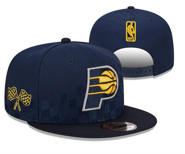 NBA Indiana Pacers navy Snapback Hat YD2503211 (2)