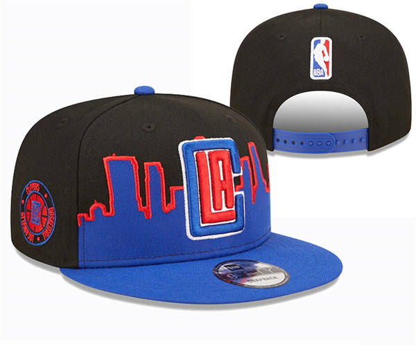 NBA Los Angeles Clippers Black Blue Snapback Hat YD2503211 (3)