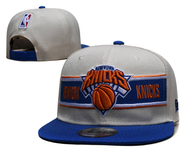 New York Knicks Gray Royal Orange Snapback Cap GS2503223 (2)