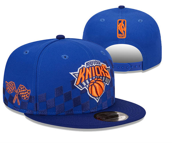 NBA New York Knicks Royal Flag Snapback Hat YD2503211 (3)