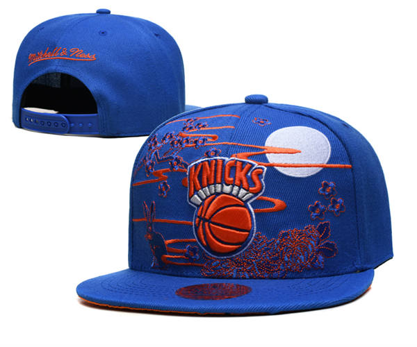 NBA New York Knicks Royal Mitchell & Ness Classics Snapback Hat YD2503211 (6)