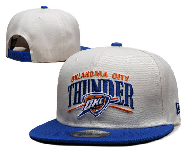 Oklahoma City Thunder Gray Blue Snapback Cap GS2503223 (9)