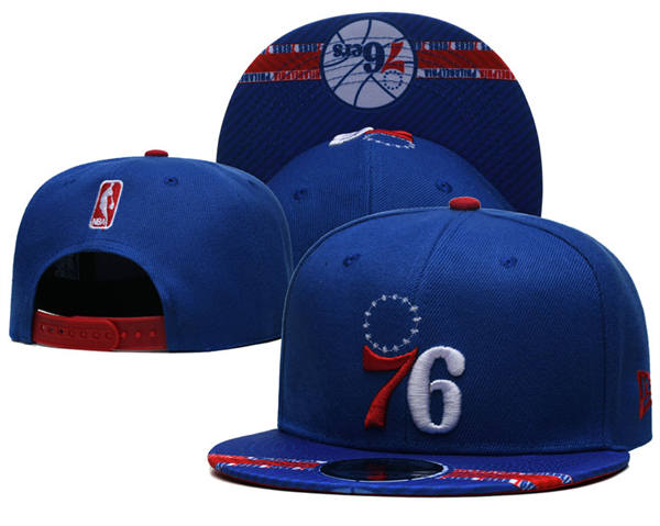 NBA Philadelphia 76ers royal multi-coloured Snapback Hat YD2503211 (3)