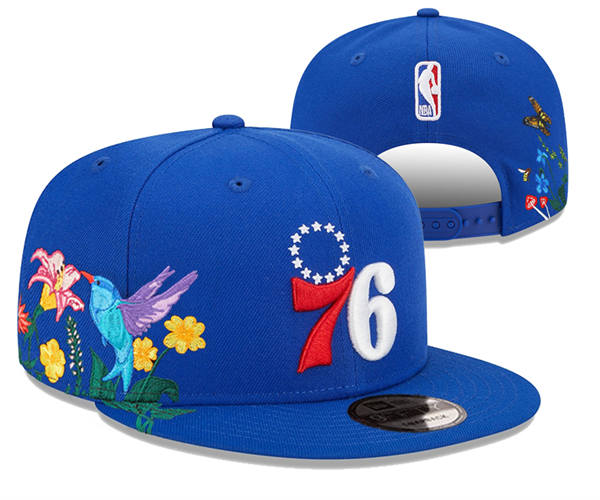 NBA Philadelphia 76ers royal garden Snapback Hat YD2503211 (9)