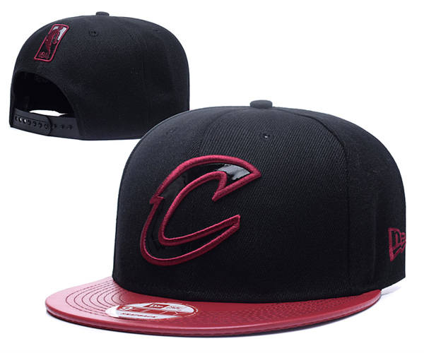 Cleveland Cavaliers Black Burgundy Primary logo Snapback Cap GS2503223 (2)