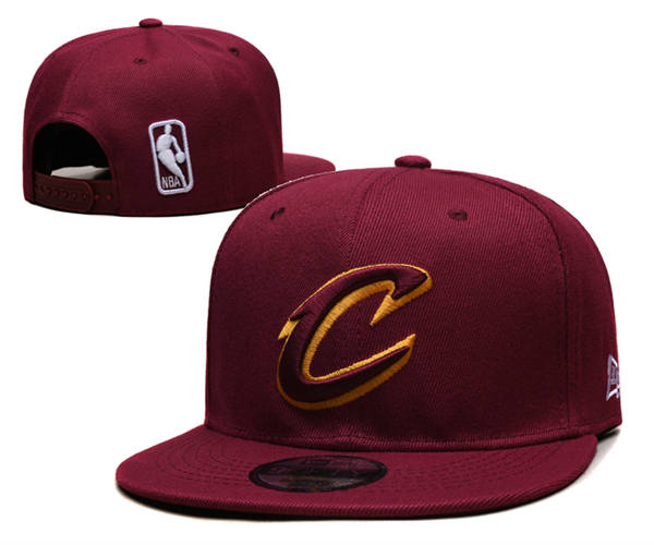 Cleveland Cavaliers Burgundy Primary logo Snapback Cap GS2503223 (3)