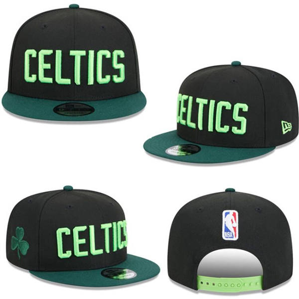 Boston Celtics black green lightsout Snapback Cap GS2503223 (8)