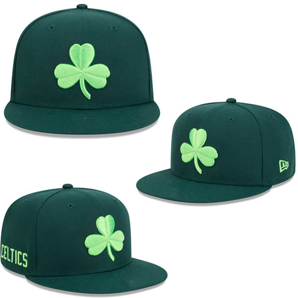 Boston Celtics green throwback Embroidered Snapback Cap GS2503223 (1)