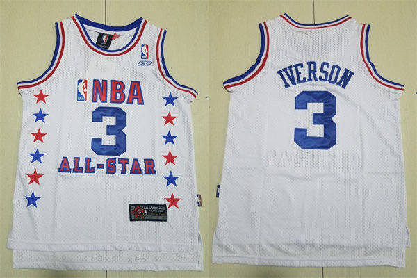 Youth Philadelphia 76ers #3 Allen Iverson 2003 All-Star Game Throwback Hardwood Classic Jersey