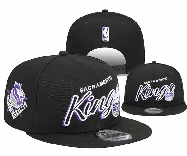 NBA Sacramento Kings Black classics Snapback Hat YD2503211