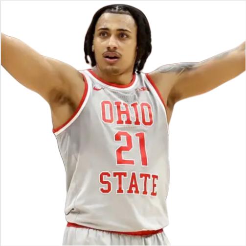 Mens Ohio State Buckeyes #21 Devin Royal Nike 2025 Grey College Basketball Jersey