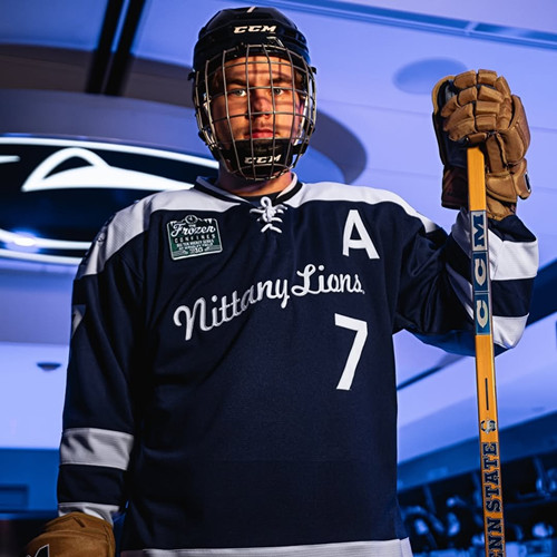 Mens Youth Penn State Nittany Lions Custom Nike 2025 FROZEN CONFINES patch Hockey Jersey