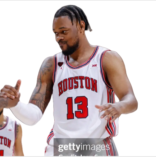 Mens Youth Houston Cougars #13 J'Wan Roberts White Retro Basketball Jersey