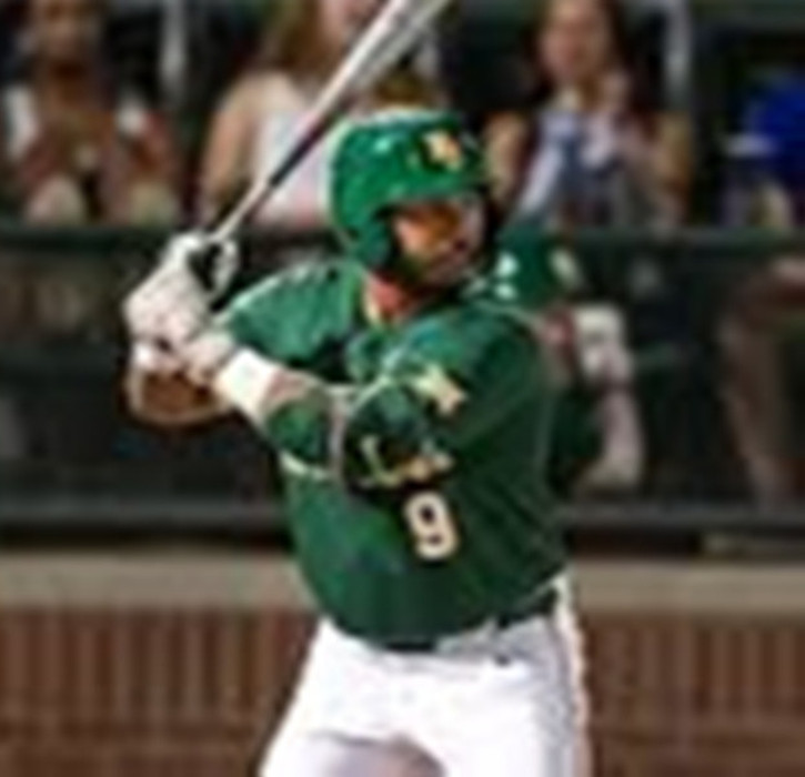 Mens Youth Baylor Bears #9 Hunter Simmons Green College Baseball Game Jersey
