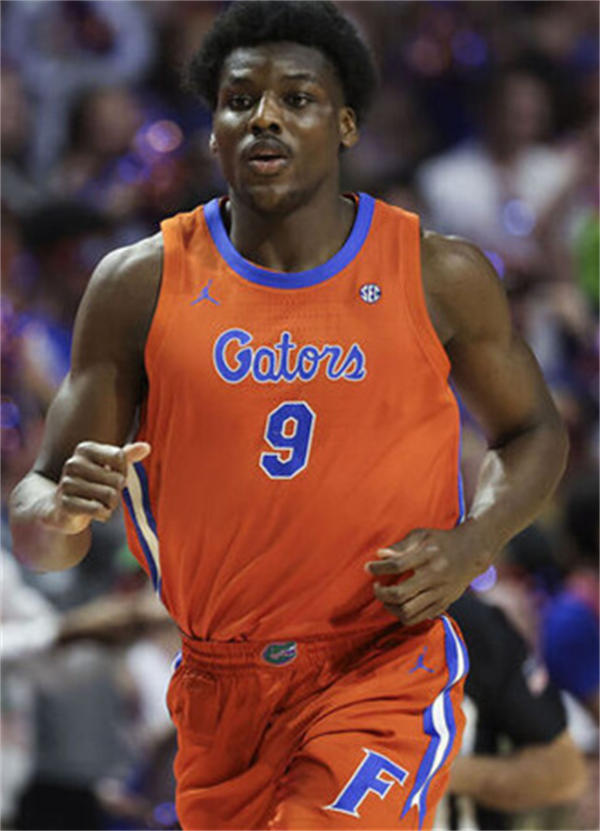 Mens Youth Florida Gators #9 Rueben Chinyelu 2025 Orange College Basketball Game Jersey