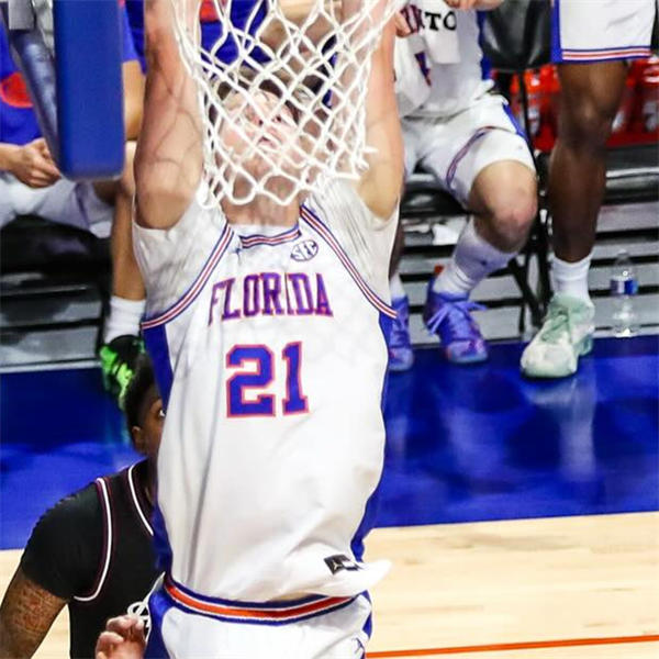 Mens Youth Florida Gators #21 Alex Condon White Retro Basketball Limited Jersey