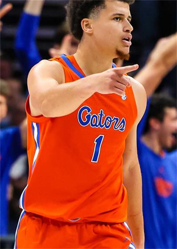 Mens Youth Florida Gators #1 Walter Clayton Jr. 2025 Orange College Basketball Game Jersey