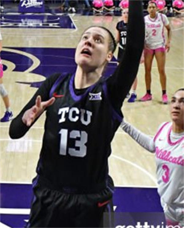 Unisex TCU Horned Frogs #13 Sedona Prince 2025 Black women's basketball Jersey