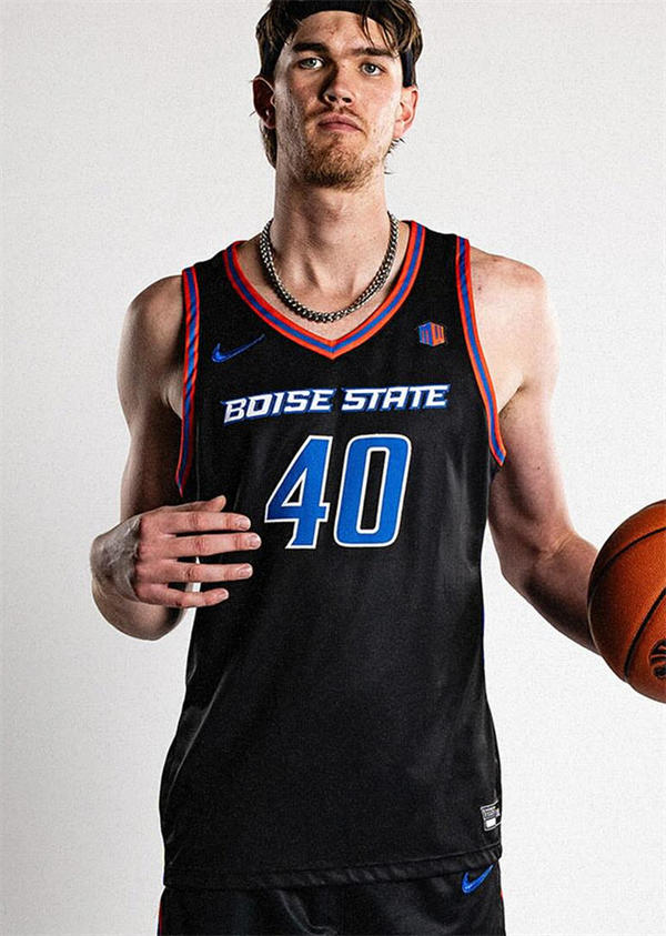 Mens Youth Boise State Broncos Custom 2025 Nike Black Basketball Game Jersey