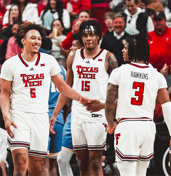 Mens Youth Texas Tech Red Raiders Custom 2025 White College Basketball Game Jersey