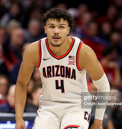 Mens Youth Arizona Wildcats #4 Trey Townsend White College Basketball Game Jersey