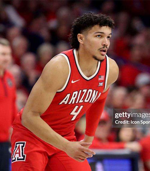 Mens Youth Arizona Wildcats #4 Trey Townsend Red College Basketball Game Jersey