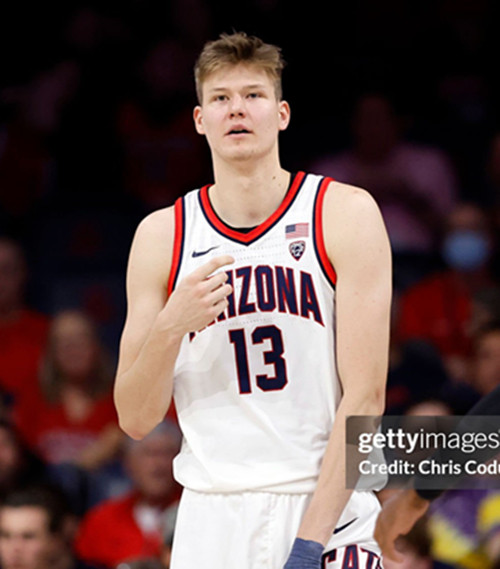 Mens Youth Arizona Wildcats #13 Henri Veesaar White College Basketball Game Jersey