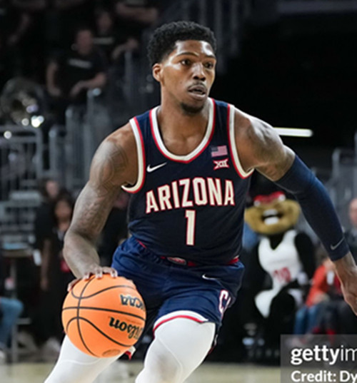 Mens Youth Arizona Wildcats #1 Caleb Love Navy College Basketball Game Jersey