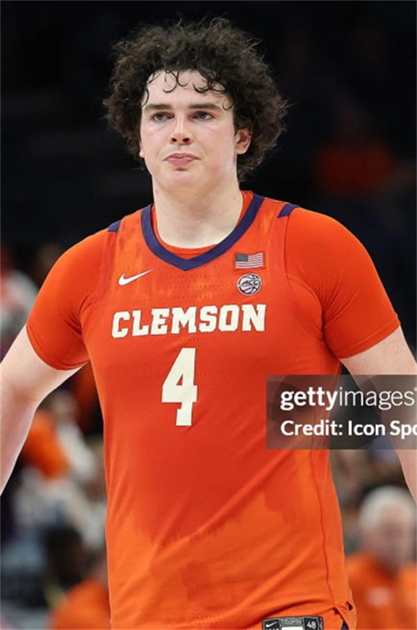 Mens Youth Clemson Tigers #4 Ian Schieffelin Orange Basketball Game Jersey