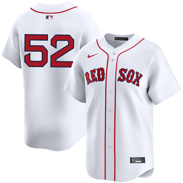 Mens Boston Red Sox #52 Wilyer Abreu Nike White Home Elite Jersey