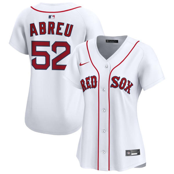 Women's Boston Red Sox #52 Wilyer Abreu Home Limited Jersey White