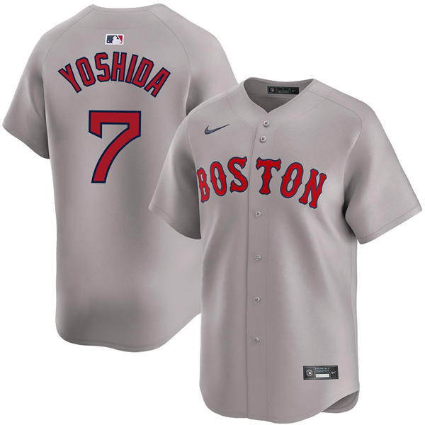 Youth Boston Red Sox #7 Masataka Yoshida Road Gray Limted Jersey