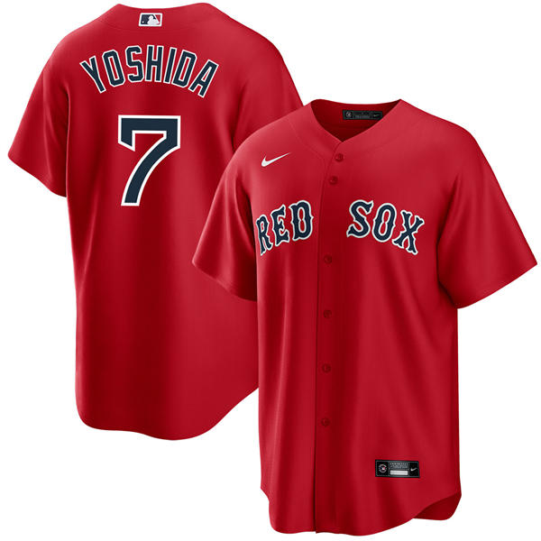 Youth Boston Red Sox #7 Masataka Yoshida Nike Red Alternate with Name Limted Jersey