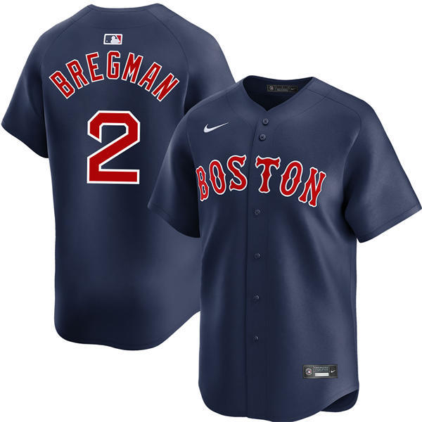 Youth Boston Red Sox #2 Alex Bregman Navy Alternate Limted Player Jersey