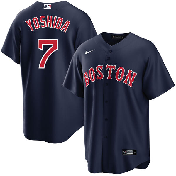 Youth Boston Red Sox #7 Masataka Yoshida Navy Alternate Limted Player Jersey