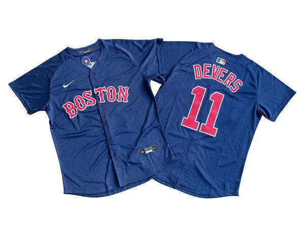 Youth Boston Red Sox #11 Rafael Devers Nike Navy Alternate Limted Player Jersey