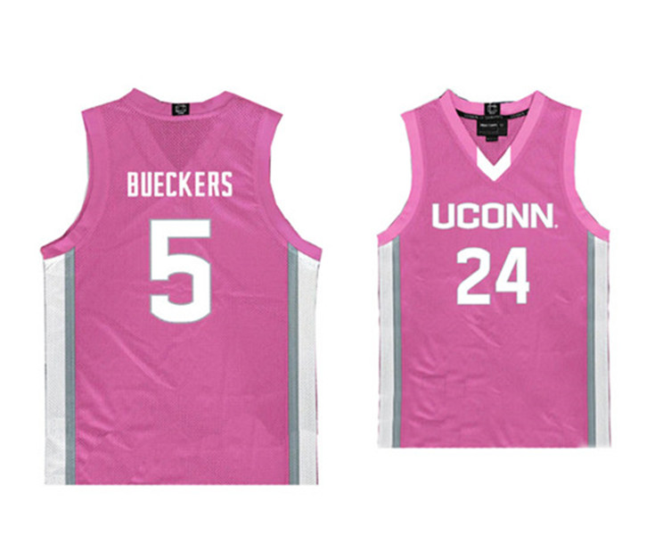 Unisex UConn Huskies Custom Nike Pink NCAA Women's Basketball Jersey