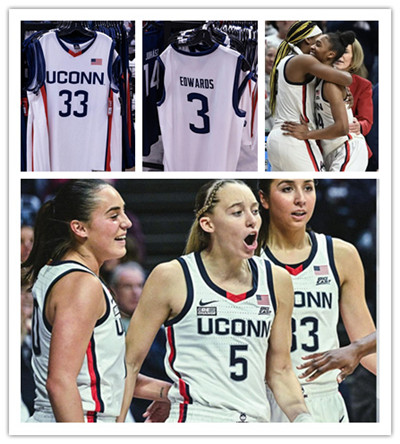 Unisex UConn Huskies Custom Nike White NCAA Women's Basketball Jersey