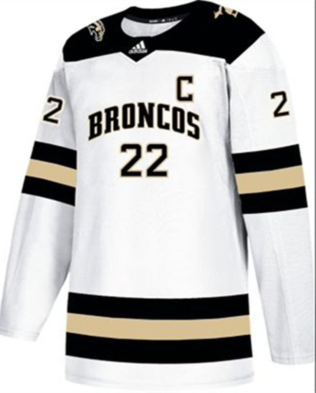 Mens Youth Western Michigan Broncos Custom White NCAA College Hockey Jersey