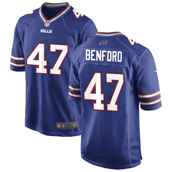 Mens Buffalo Bills #47 Christian Benford Nike Royal  Vapor F.U.S.E. Limited Jersey