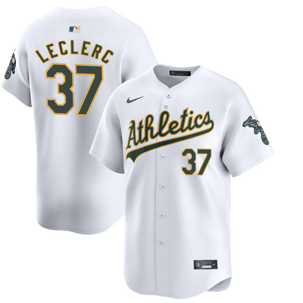 Men's Athletics #37 Jose Leclerc Nike 2025 White Home Limited Jersey