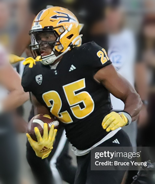 Mens Youth Arizona State Sun Devils #25 DeCarlos Brooks 2024 Black College Football Game Jersey