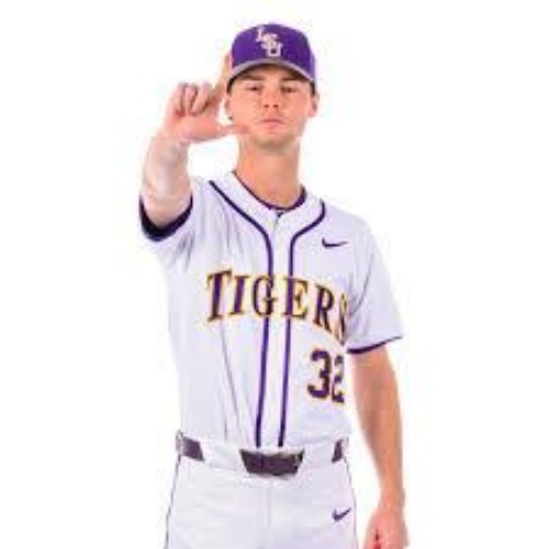 Mens Youth LSU Tigers #32 Kade Anderson 2025 White Baseball Game Jersey
