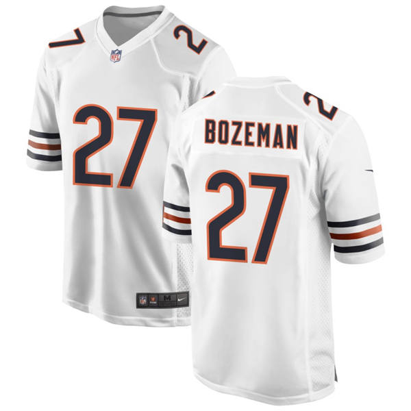 Mens Chicago Bears #27 Swayze Bozeman Nike White Vapor Untouchable Limited Jersey