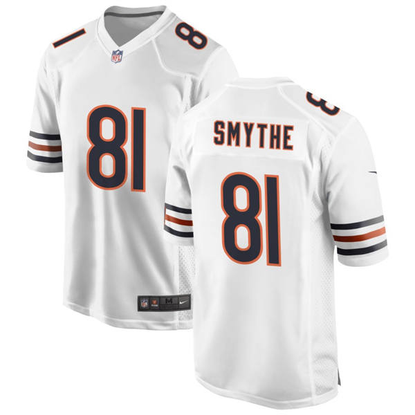 Mens Chicago Bears #81 Durham Smythe Nike White Vapor Untouchable Limited Jersey