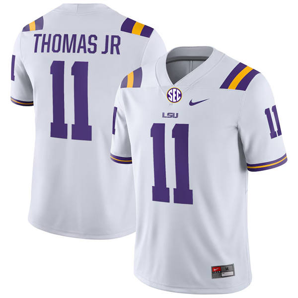 Mens Youth LSU Tigers #11 Brian Thomas Jr. White F.U.S.E. Limited  College Football Game Jersey