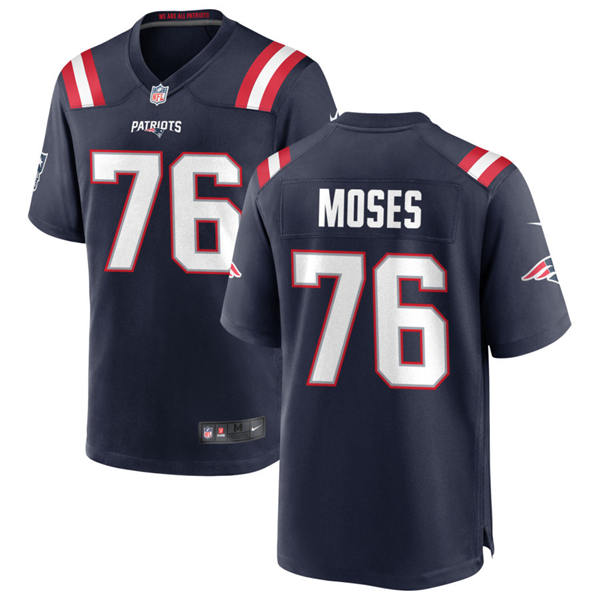 Mens New England Patriots #76 Morgan Moses Nike Navy Vapor F.U.S.E. Limited Jersey